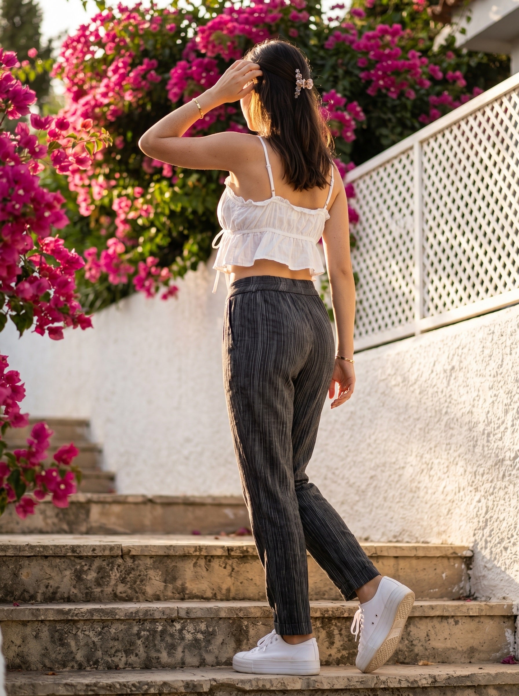 Charcoal High Waisted Lounge Pant for Women