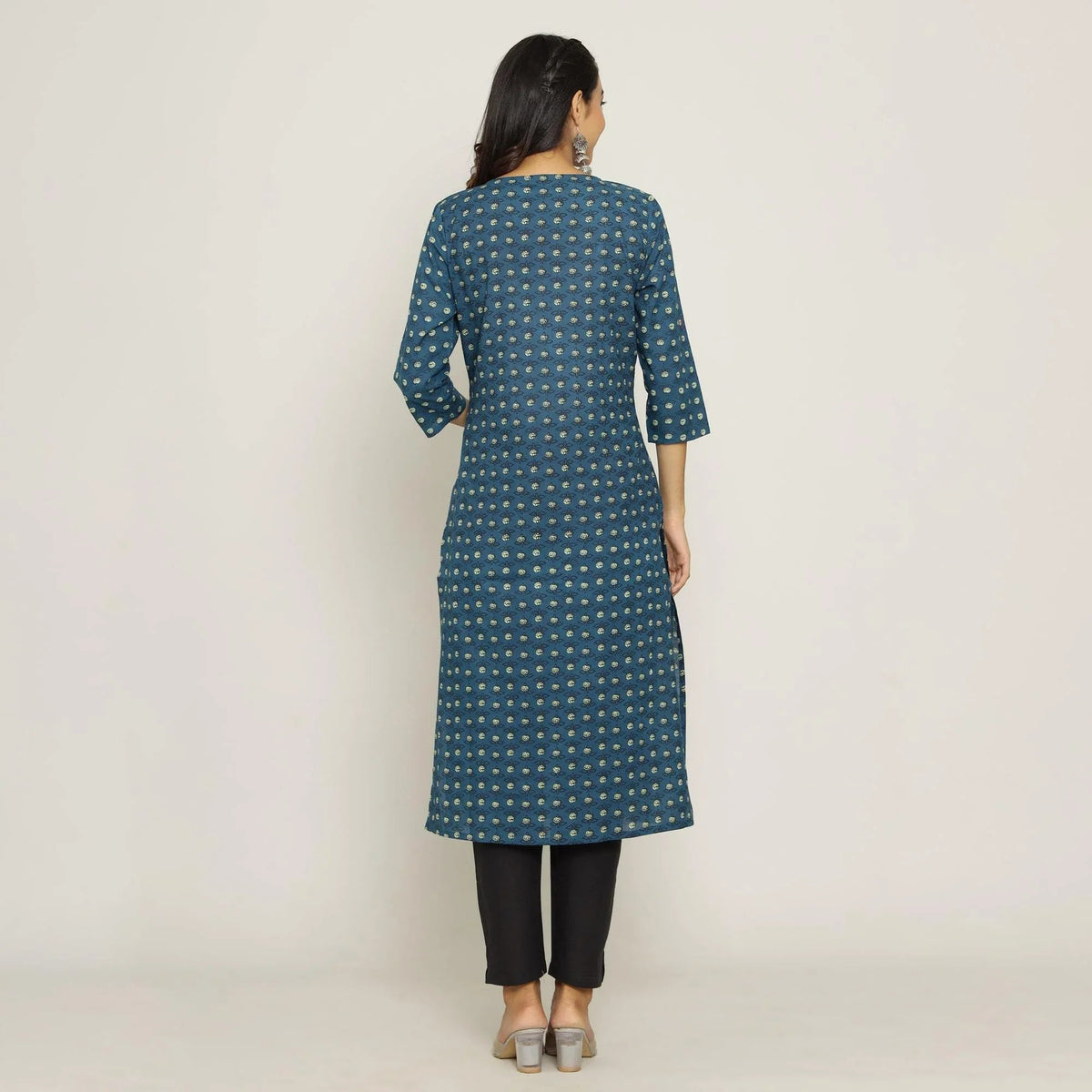 Rang Deep Women Blue Cotton Kurti