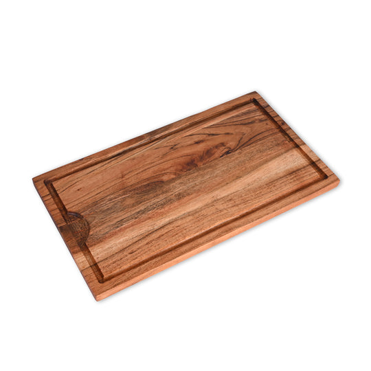 Acacia Wood Cutting Board with Juice Groove