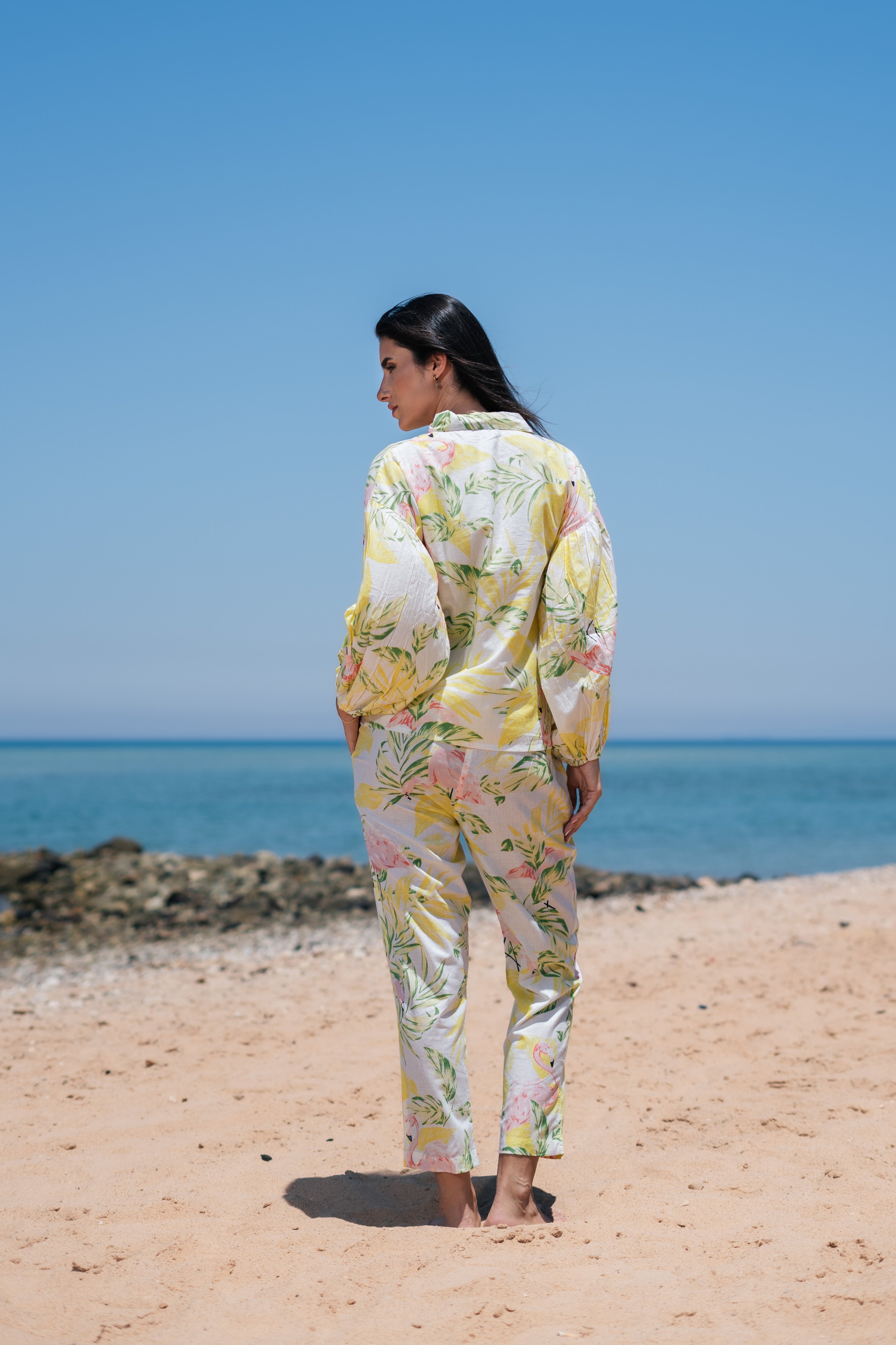 Cotton Floral Printed Night Suit Set For Women