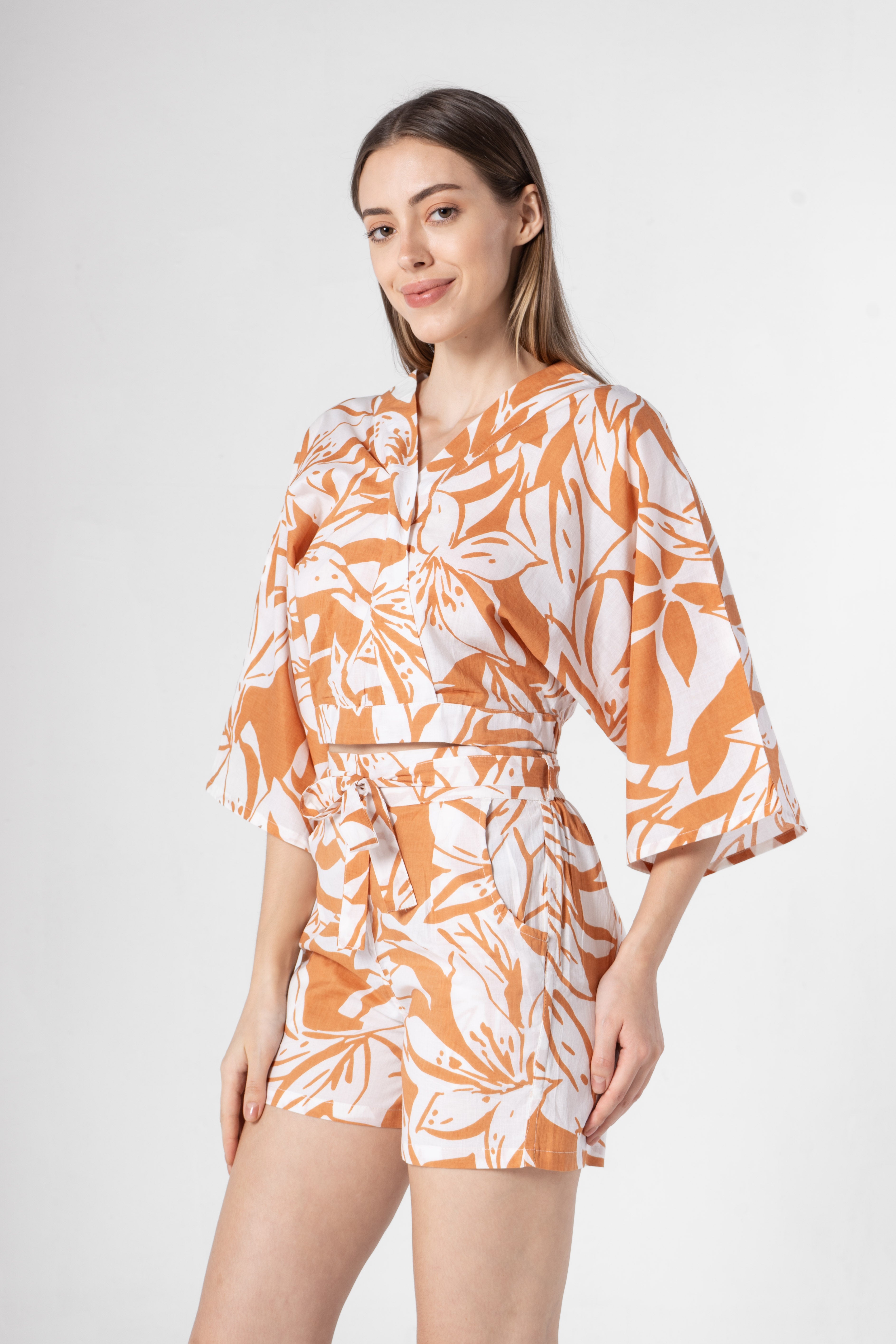 Floral Printed Co-ords Set with Shorts