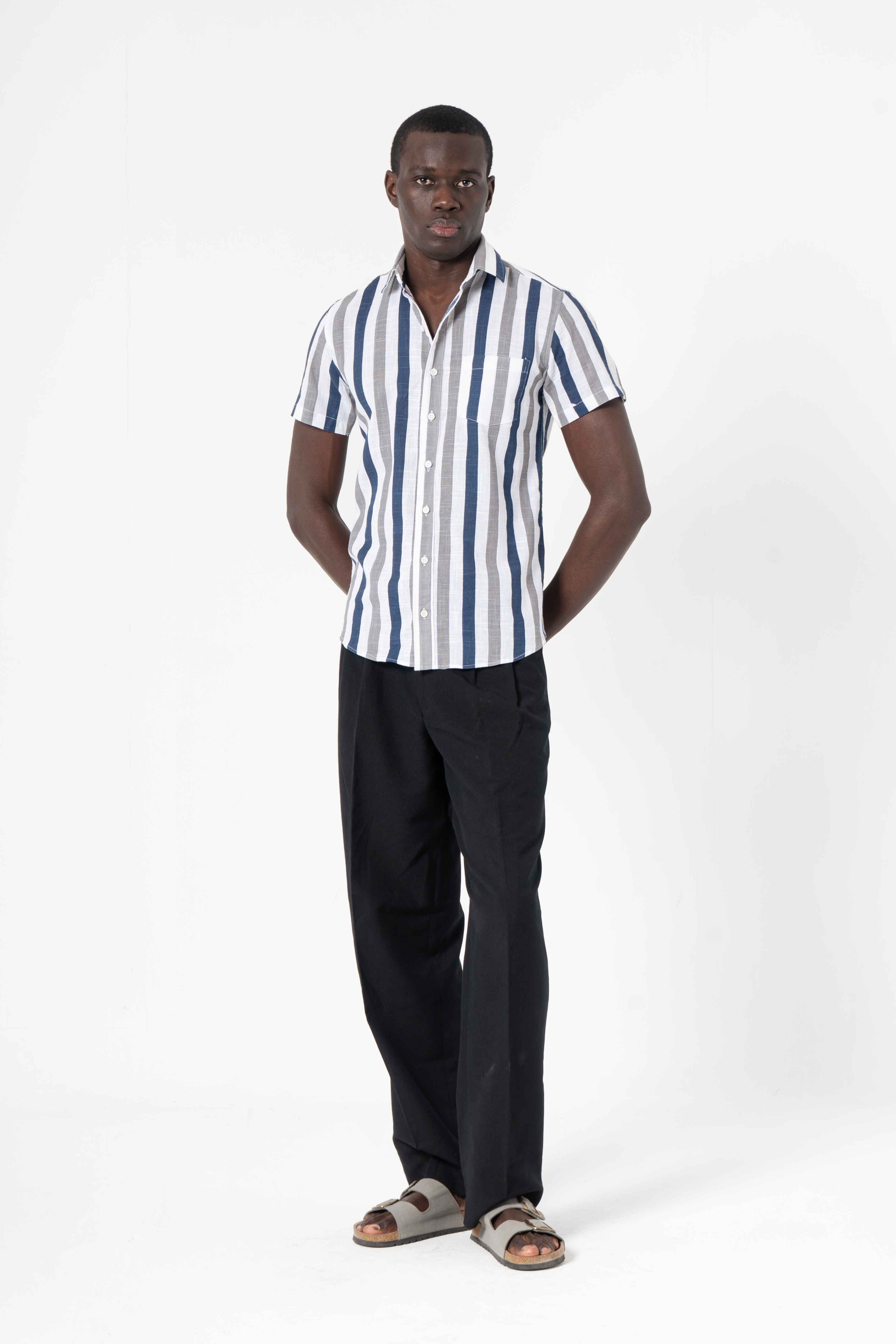Stripes Printed Shirt for Men - SanskrutiHomes 