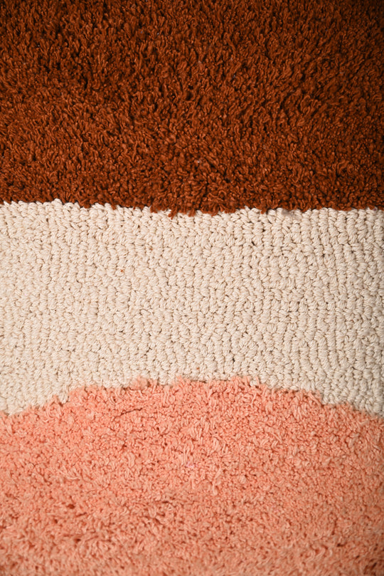 Multicolor Truffted Cotton Cushion Cover