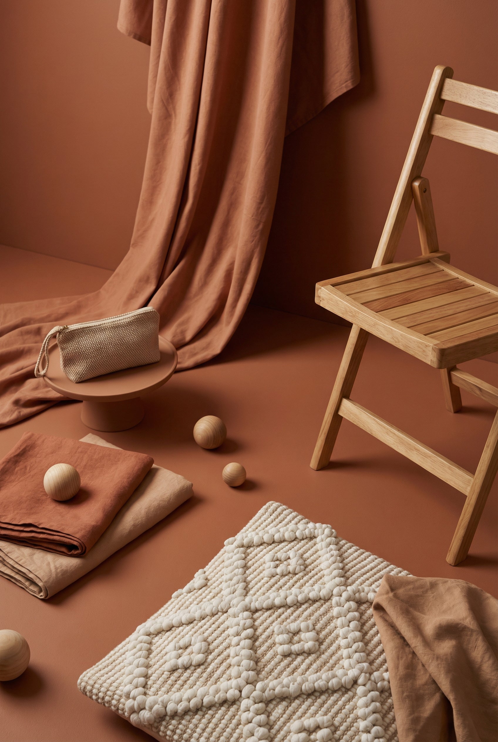 White Embroidered Cotton Breathable Squared Cushion Cover