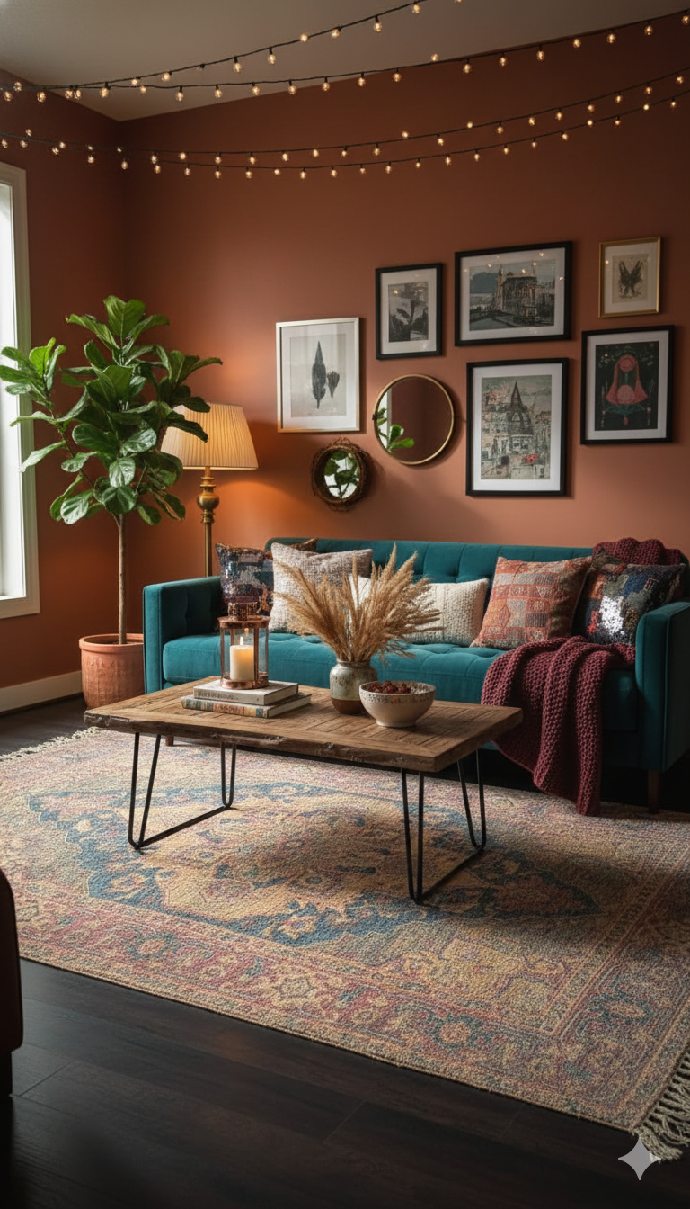 Beige Polyester Woven Area with Fringed Edges Rug