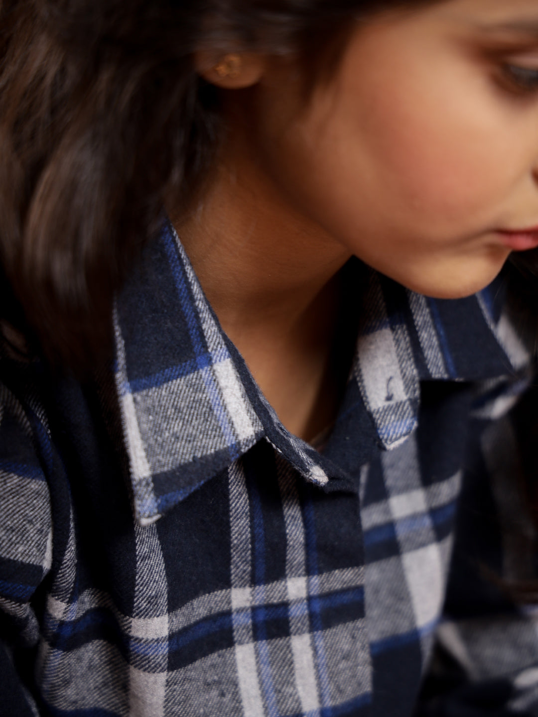 Checked Printed Cotton Night Suit for Kids