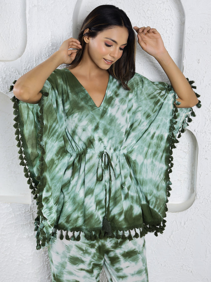 Tye & Dye Cotton Kaftan Set