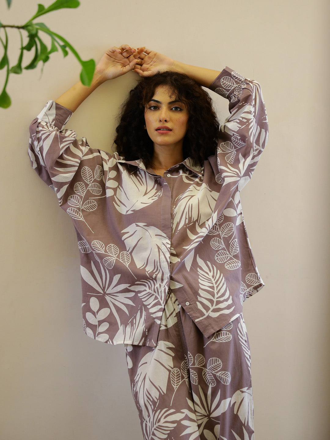Floral Printed Night Suit Set for Women