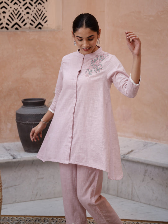 Floral embroidery Coord Set