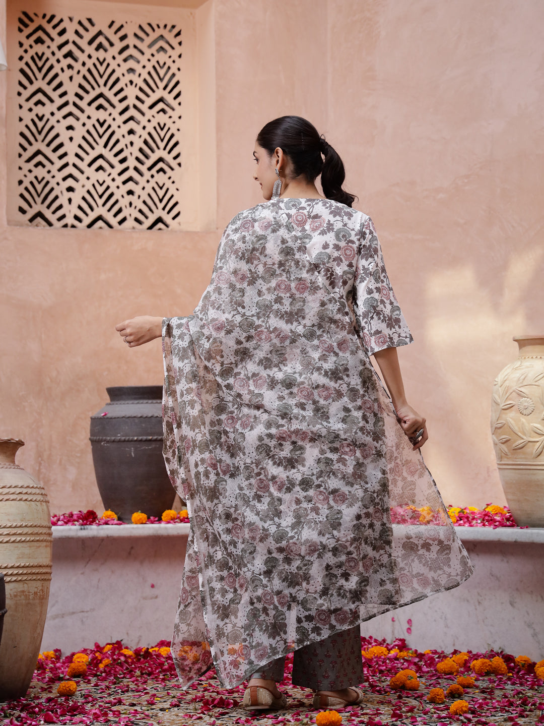 Floral Printed Kurta Set