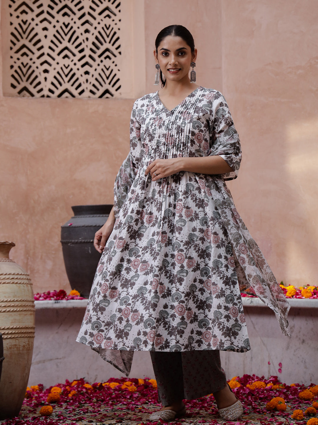Floral Printed Kurta Set
