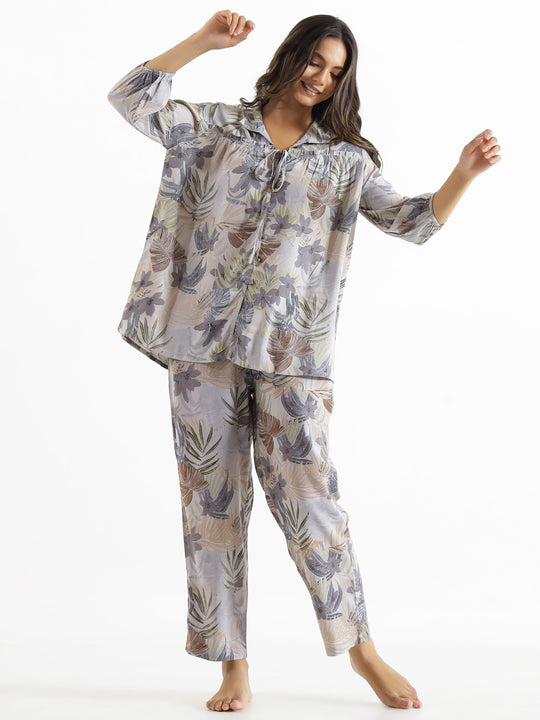 Women Viscose Rayon Night Suit