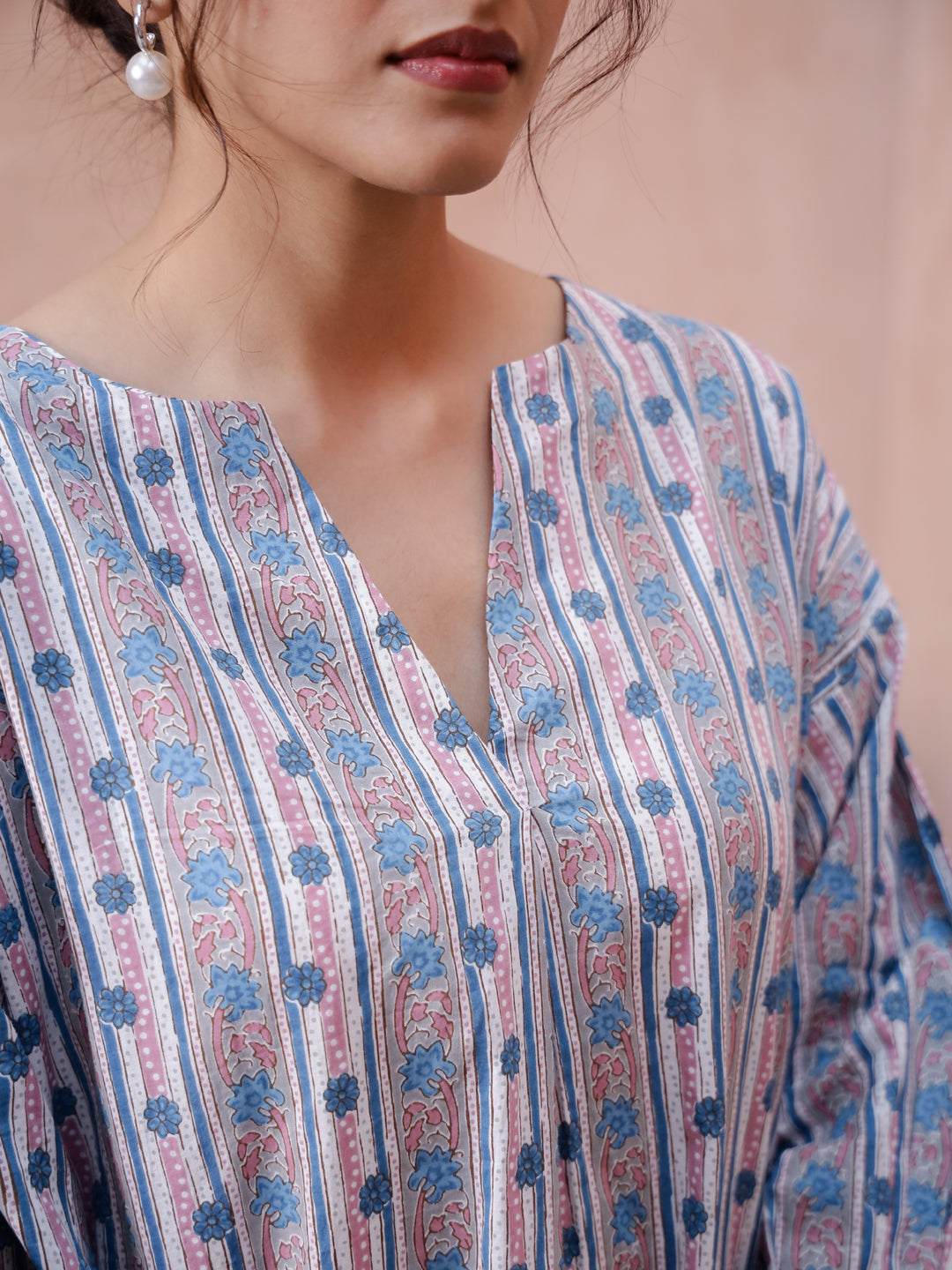 Floral Printed Cord Set