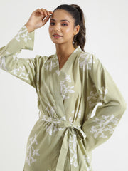 Floral leaf Night suit set