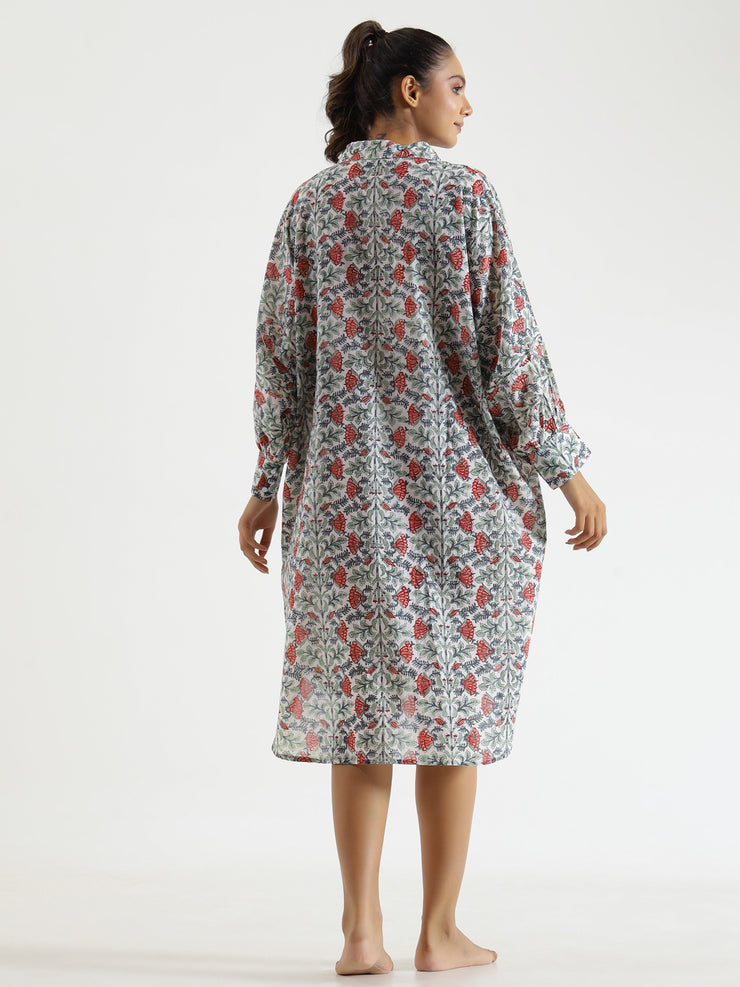 FLORA Cotton NIGHT  Dress