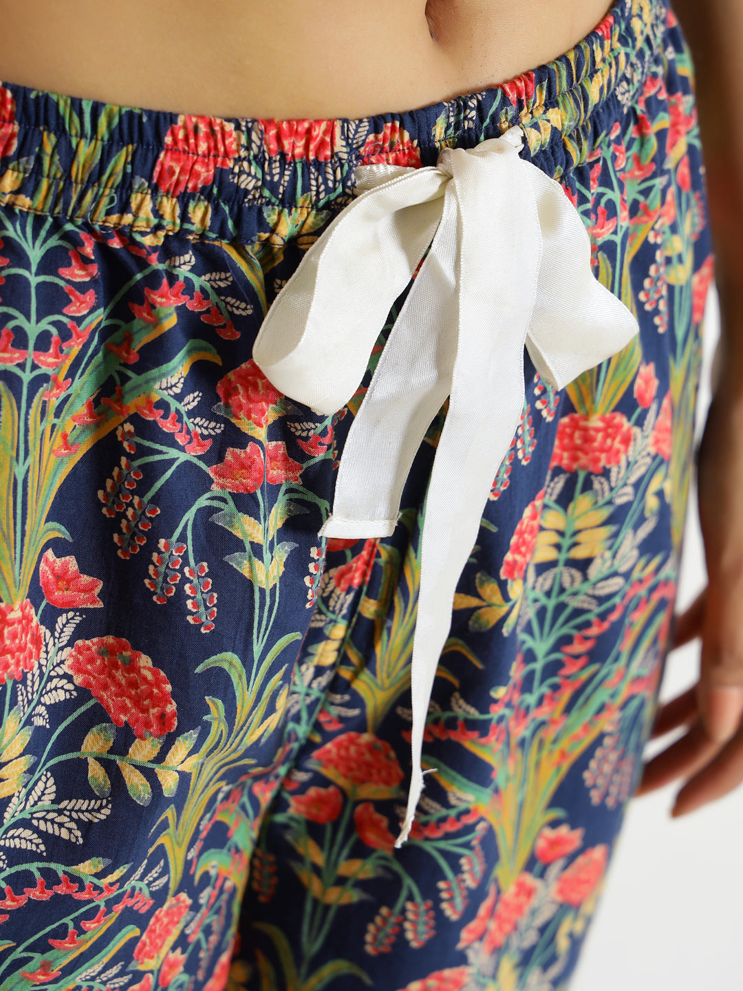 Indigo  Printed Pure Cotton Lounge Pants