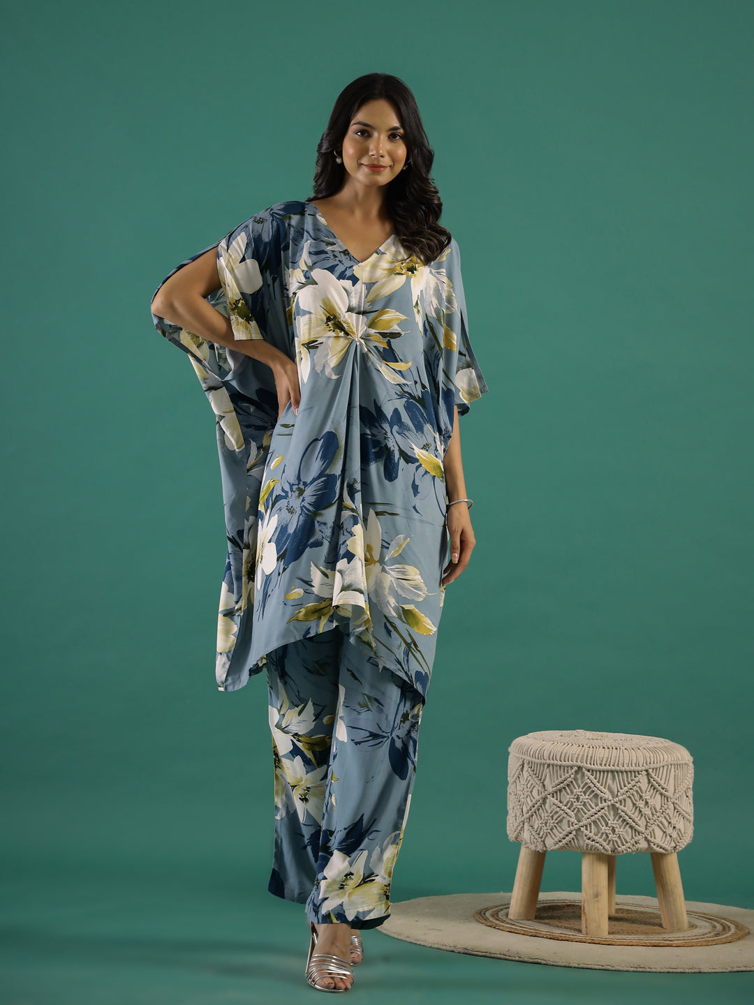 Flower Print Cotton Co-Ord Set
