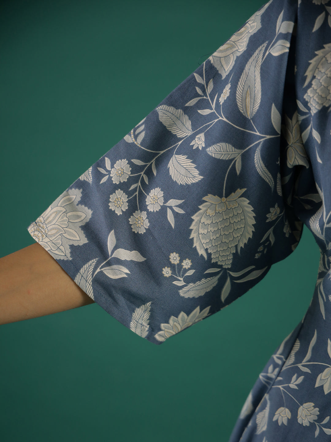 Floral Printed Cotton Ethnic Dress