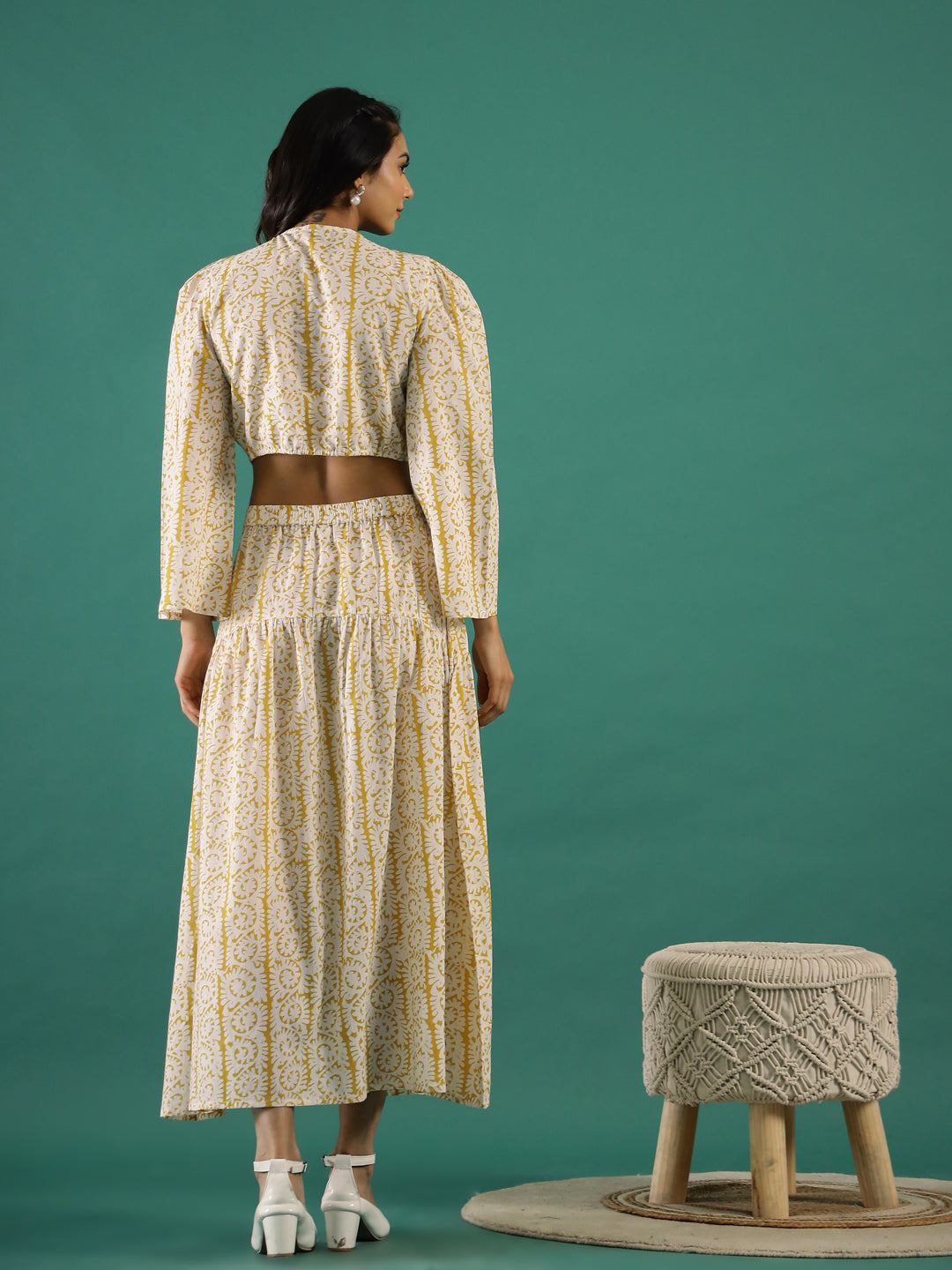 Cotton Printed Full Sleeves Co-Ord Set For Women