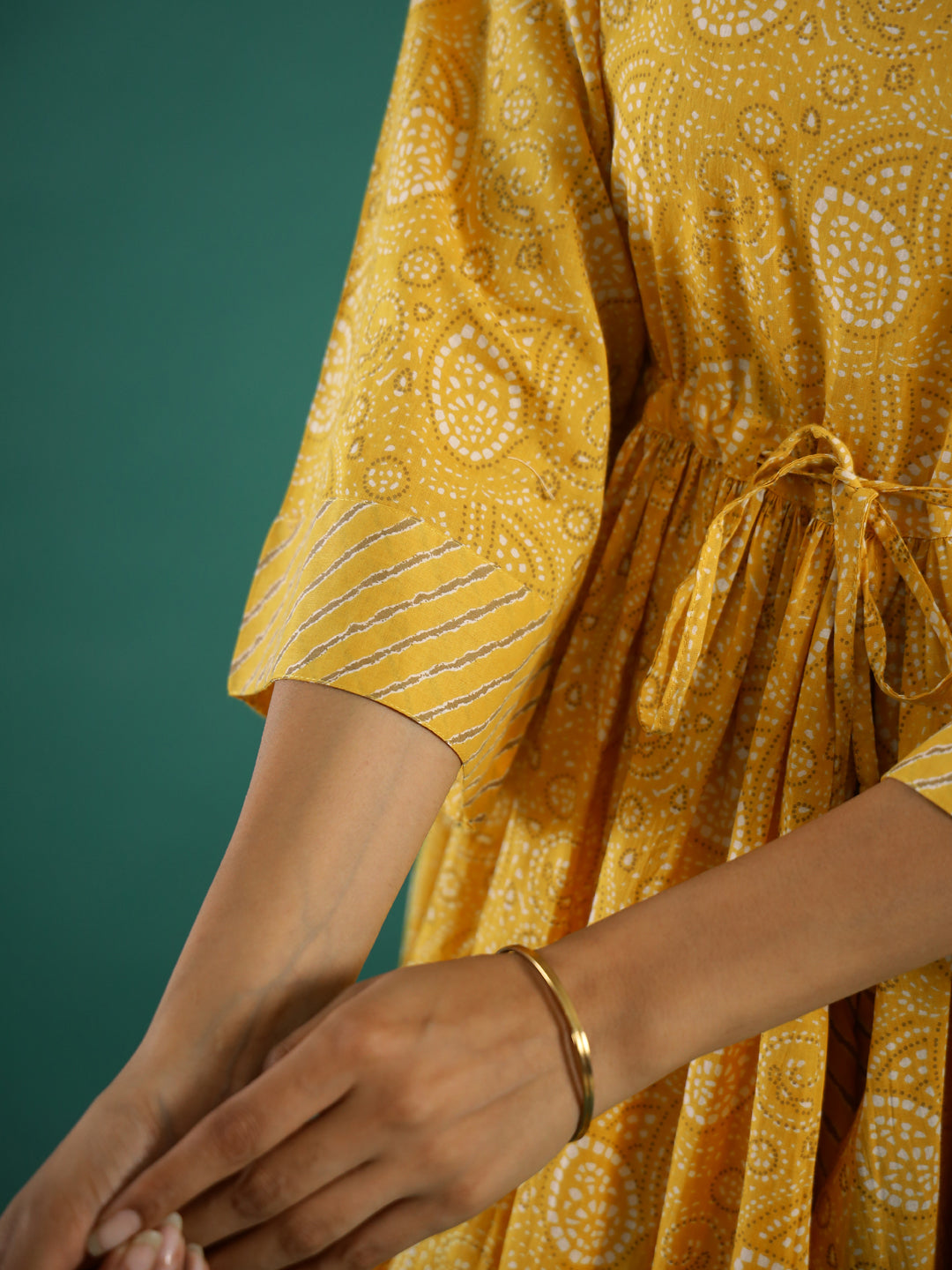 Ethnic Motifs Printed Cotton Kurta Set - SanskrutiHomes 