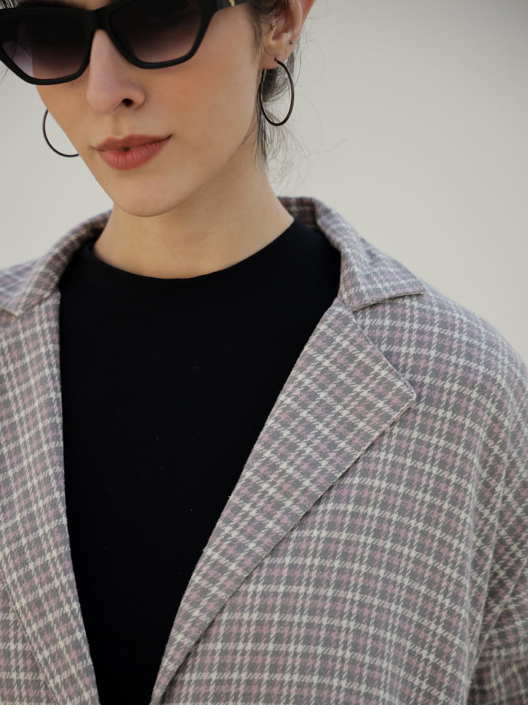 Grey Color Strips Printed Co-Ords Set
