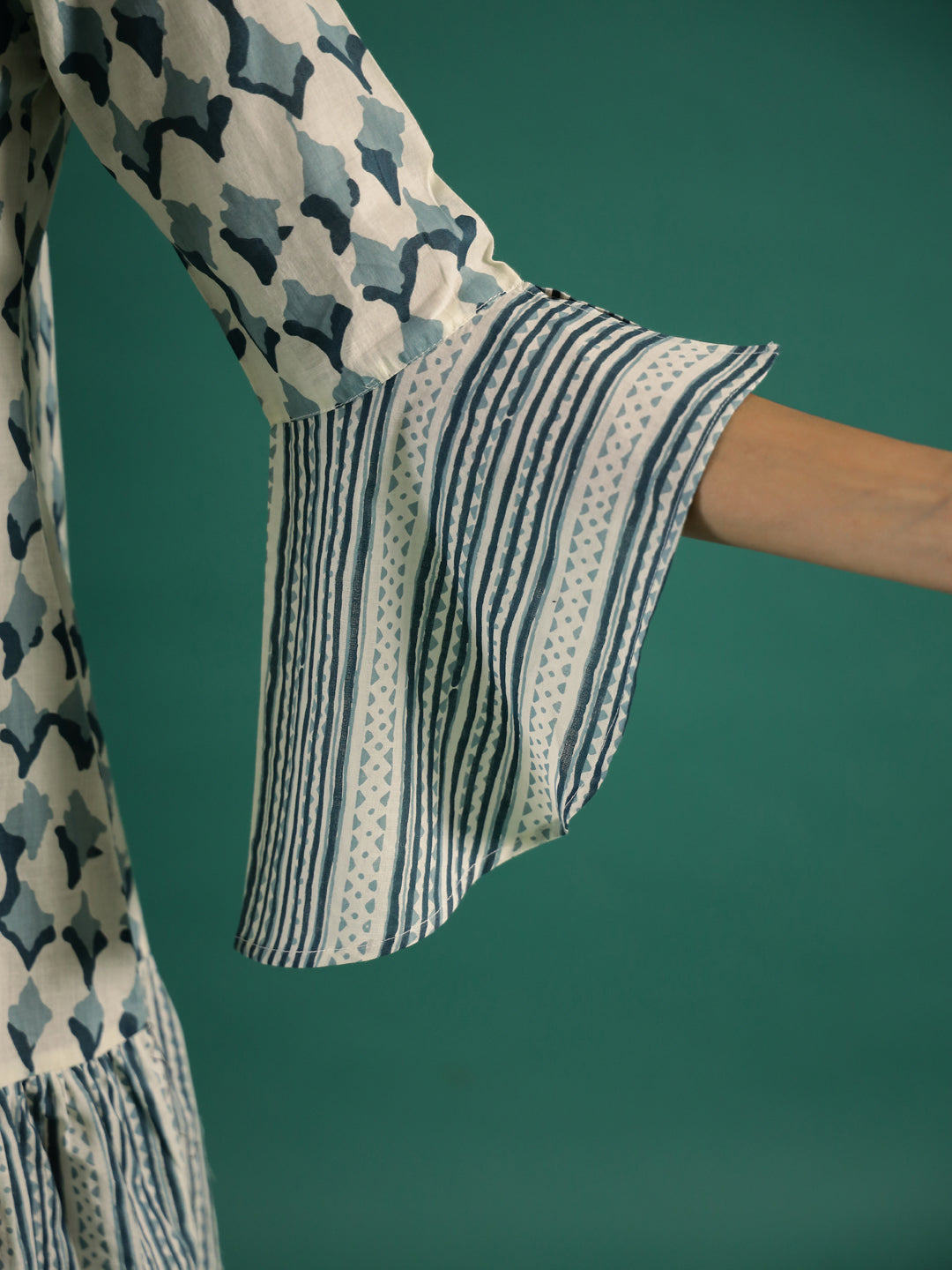 Ethnic Printed Cotton Dress for Women