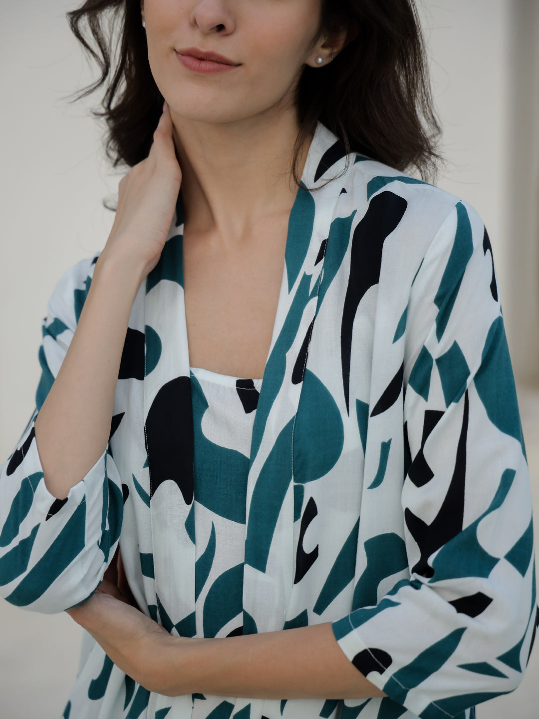 Set of 3 Printed Night Suit Set
