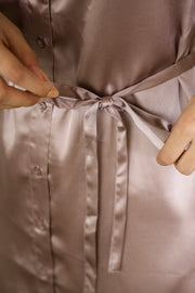 Dusty Pink Satin Night Dress