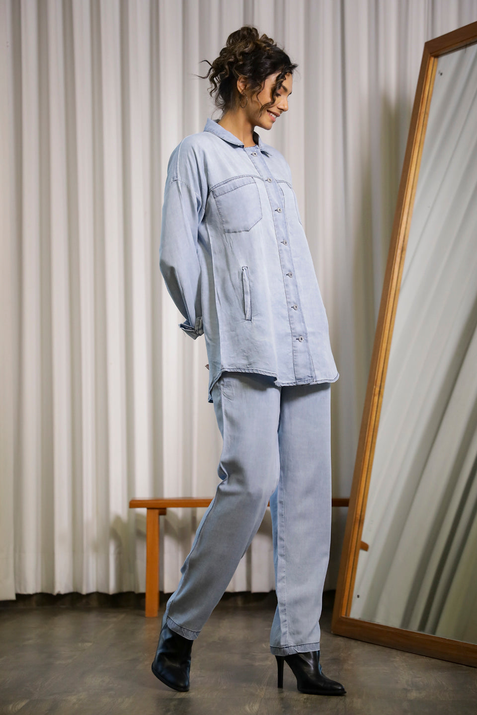 Light Blue Denim Co-Ord Set