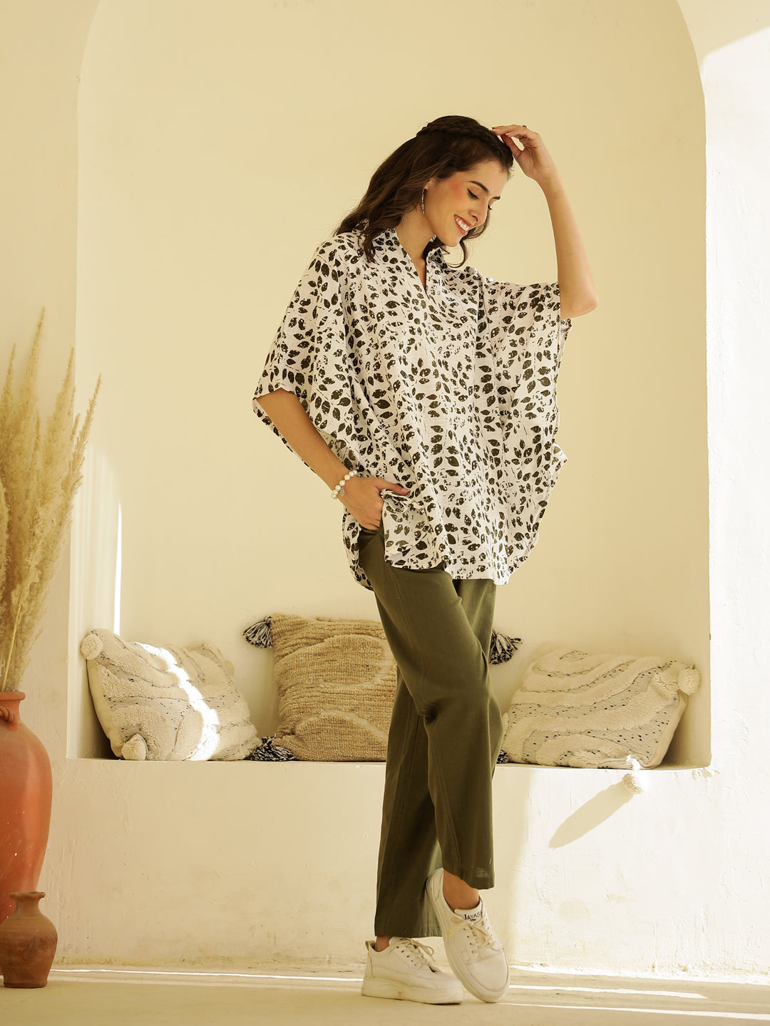 Leaf Printed Co-ords Set for Women