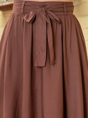Brown skirt co-ord set