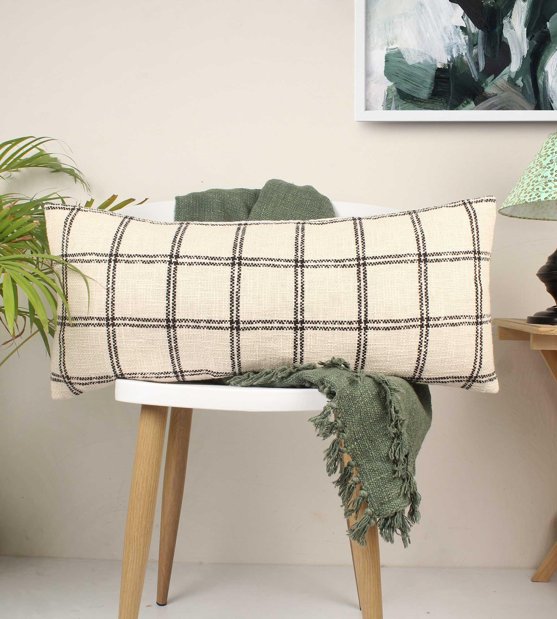 Turkish Hand-made Cotton handloom Pillow Cover - SanskrutiHomes 