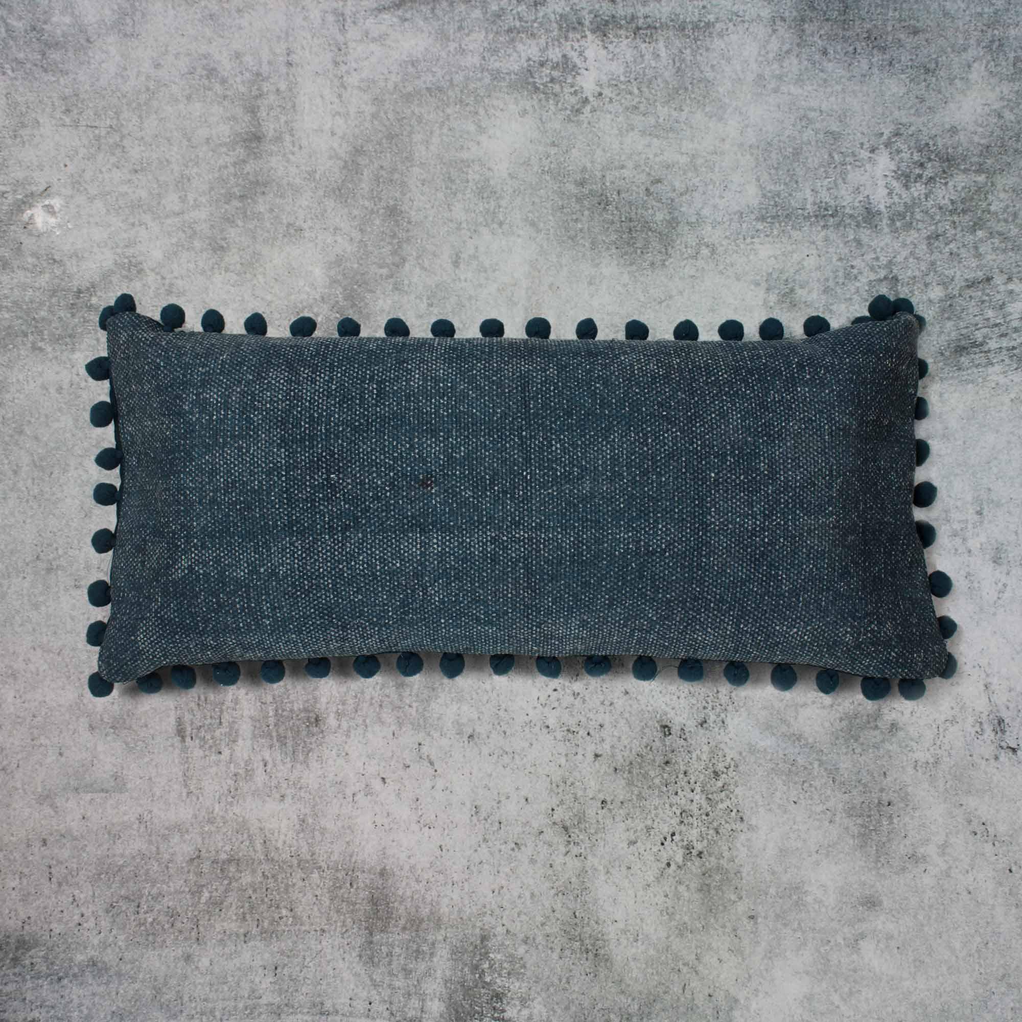 Hand-Made Cotton Blue Pillow Cover
