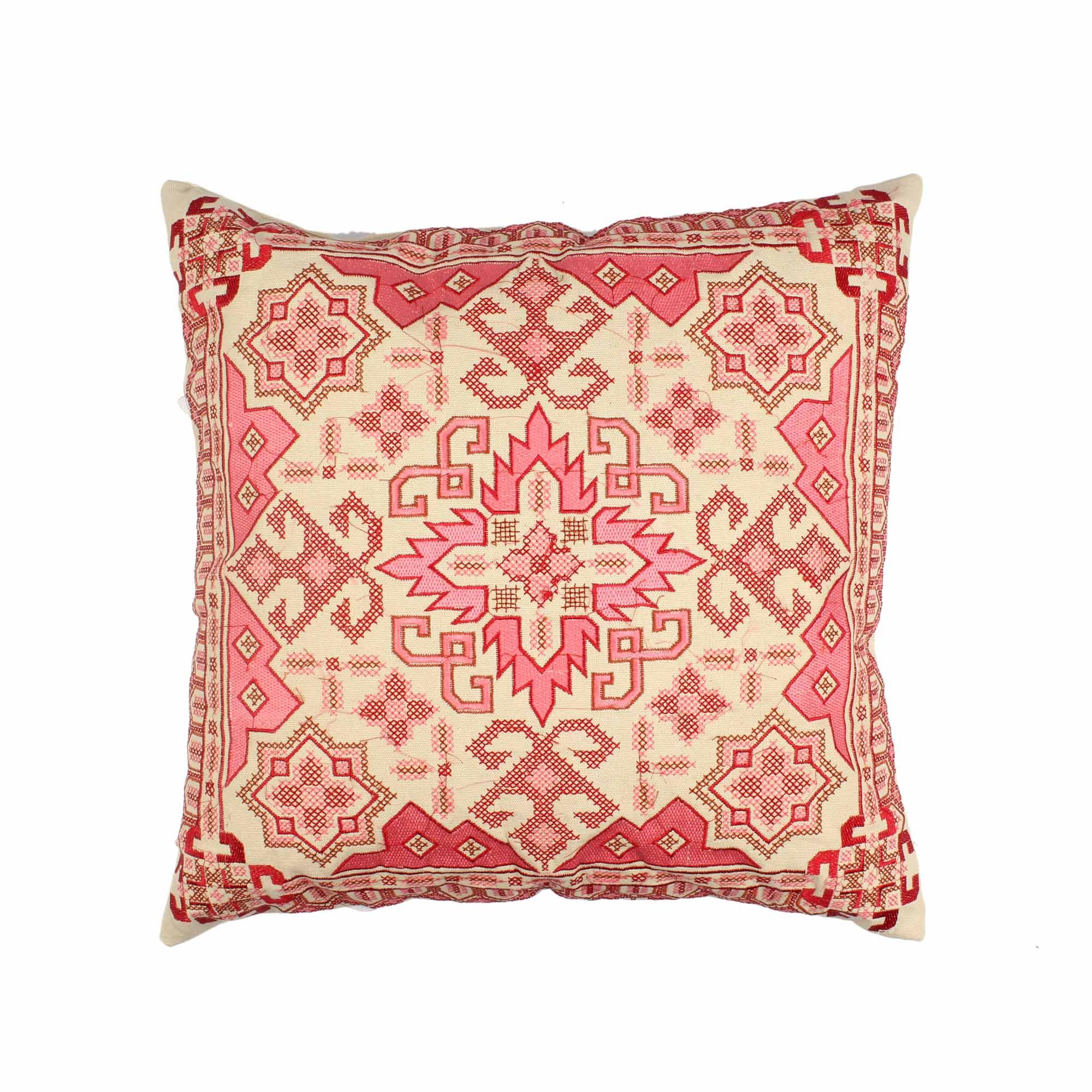 Multi-Color Hand-Made Cotton Cushion Cover