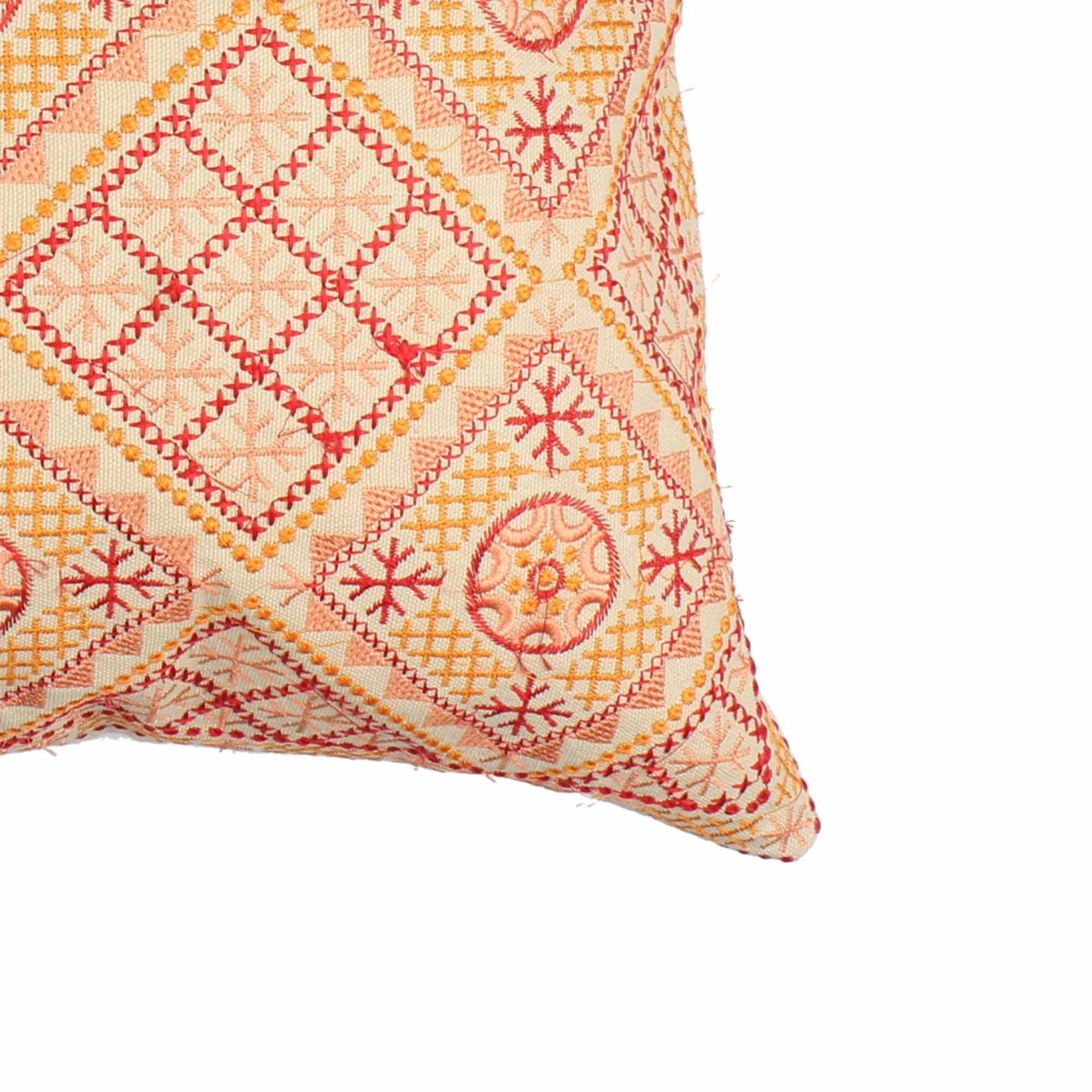 Multi-Color Hand-Made  Cotton Cushion Cover