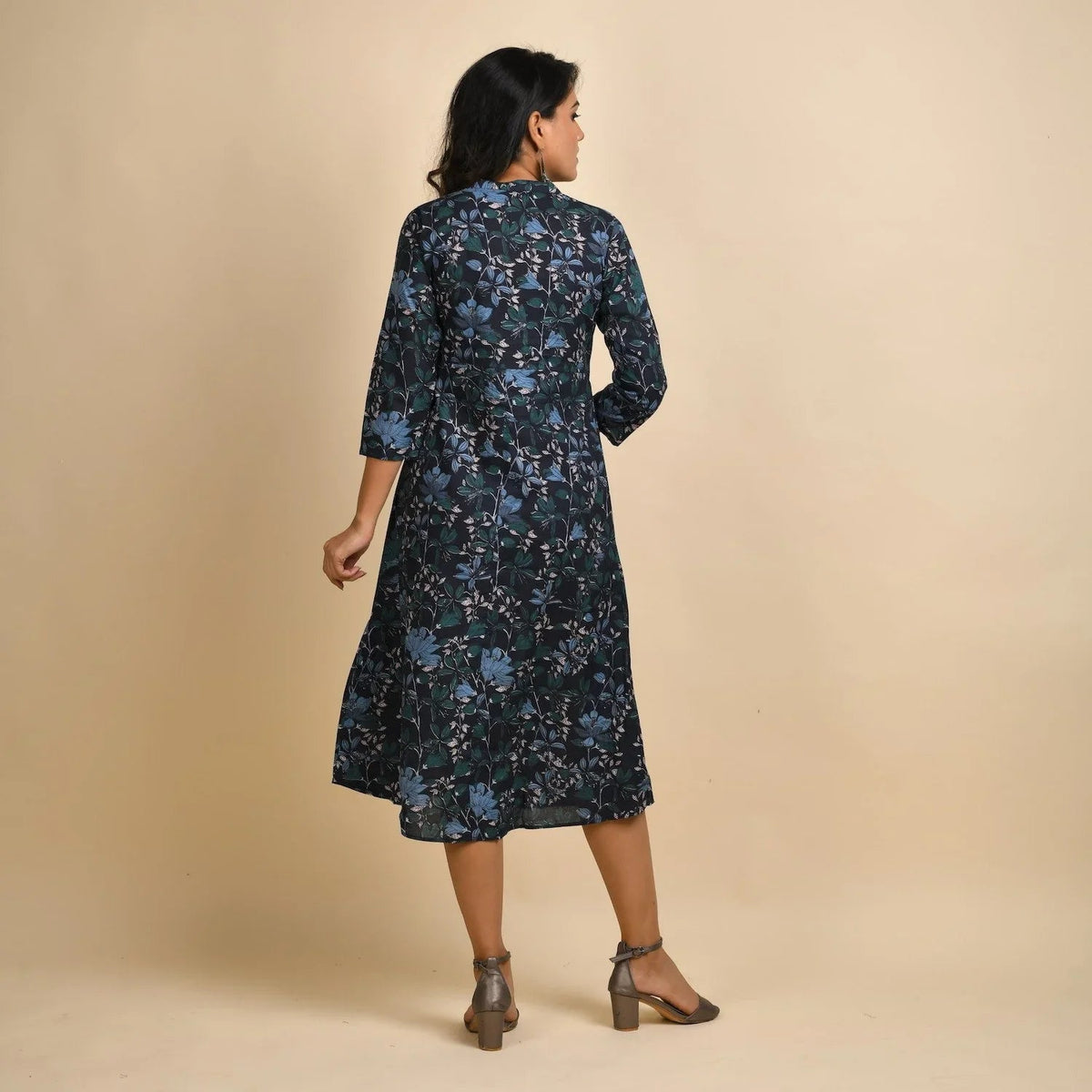 Rangdeep Women Cotton Straight Calf Length Kurti Dress