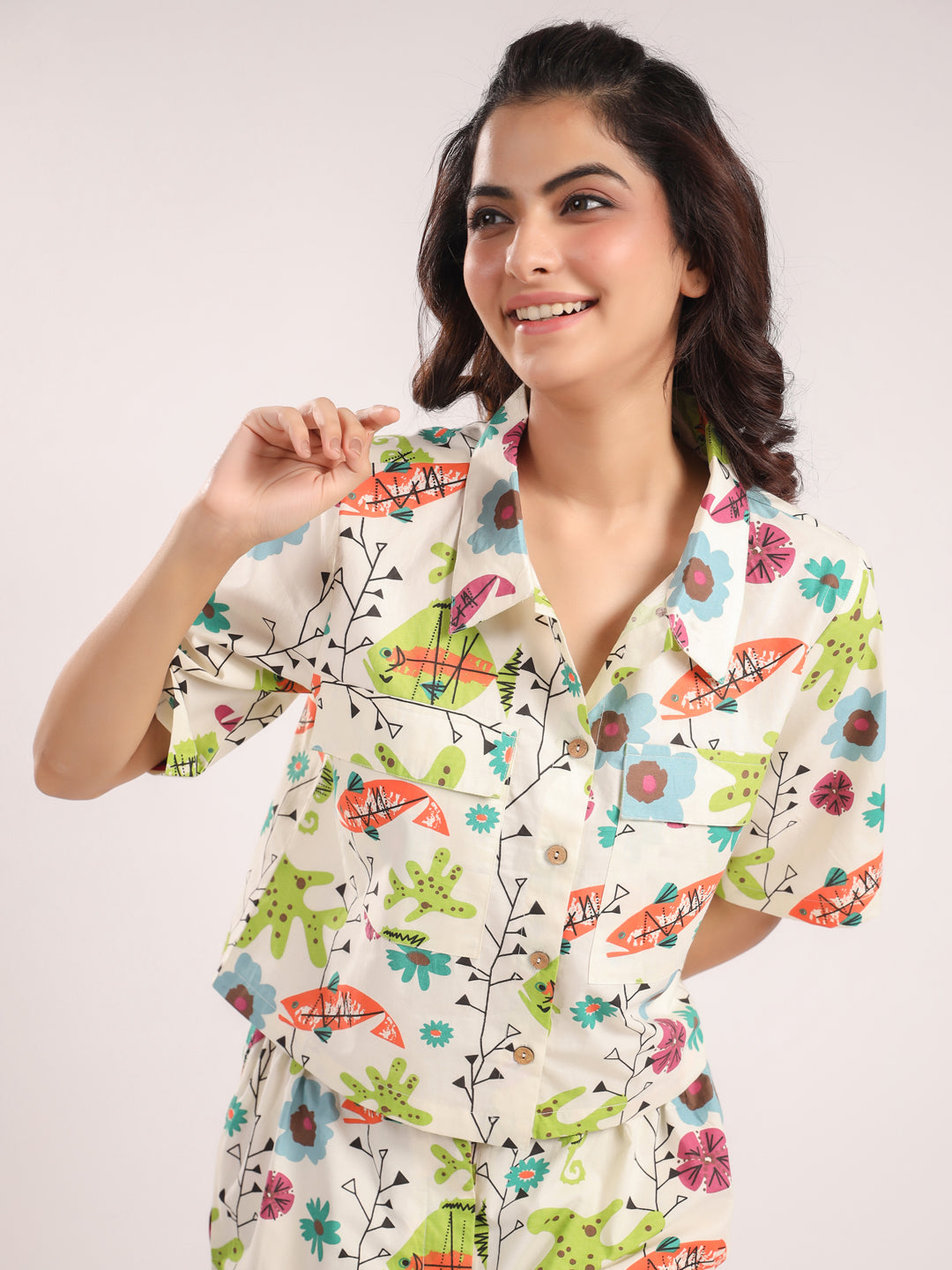 Fish Printed Co-Ord Set