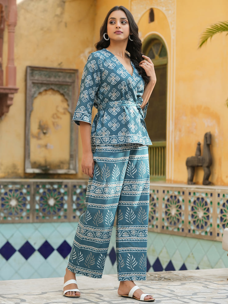 Riviera Printed cotton Coord  Set