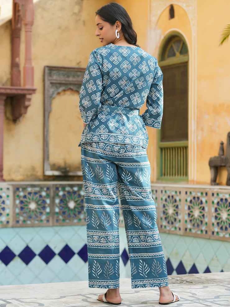 Riviera Printed cotton Coord  Set