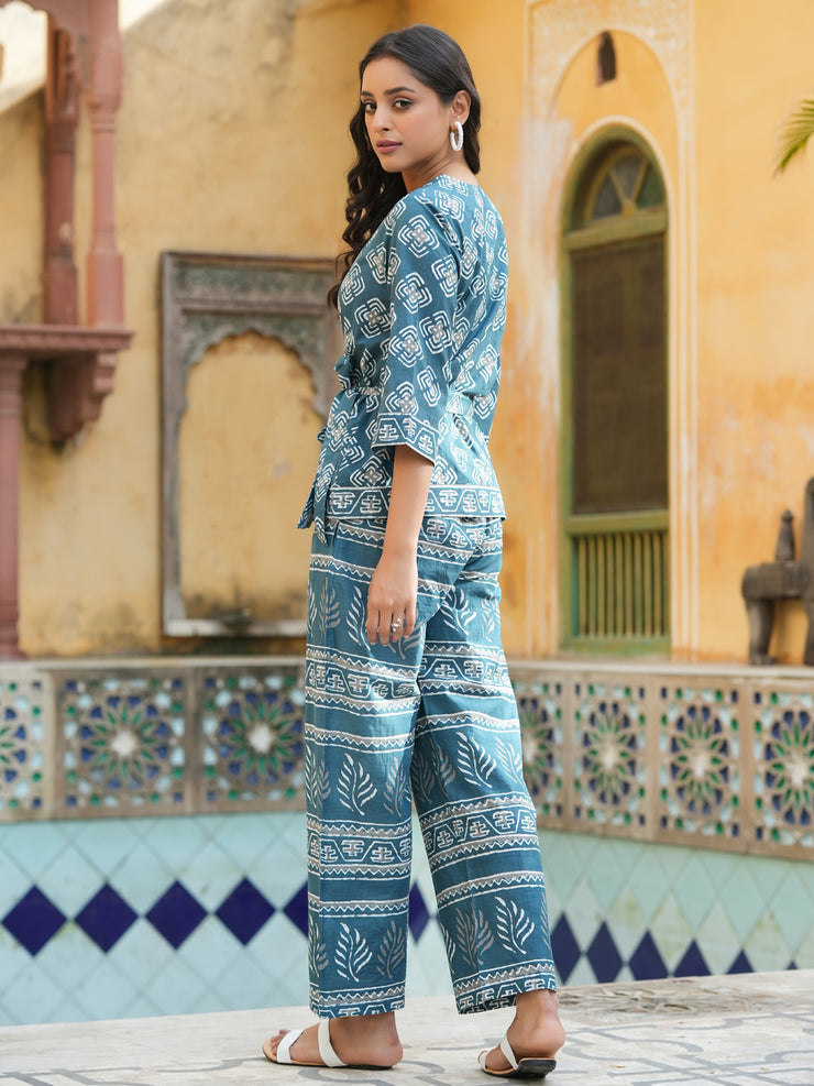 Riviera Printed cotton Coord  Set