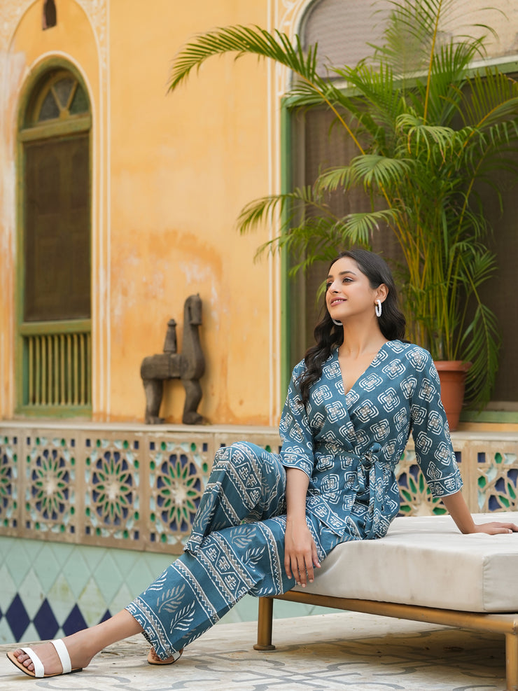 Riviera Printed cotton Coord  Set