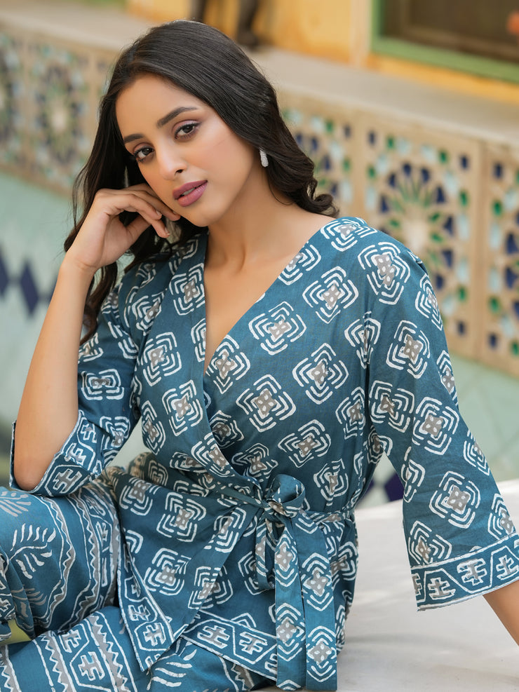 Riviera Printed cotton Coord  Set