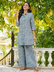 Printed pure cotton co-ord set