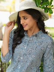 Printed pure cotton co-ord set
