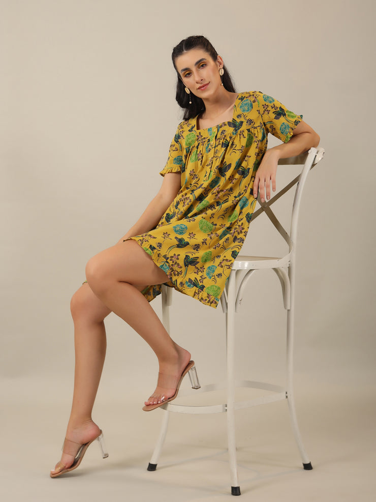 Women Pure Cotton Lounge Dress