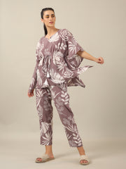 LILAC Cotton Kaftan Set