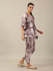 LILAC Cotton Kaftan Set