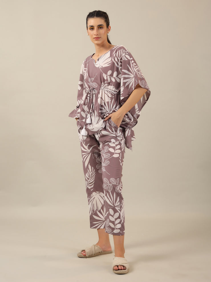 LILAC Cotton Kaftan Set