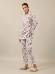 Bamboo leaf Cotton Night SUIT