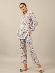 Bamboo leaf Cotton Night SUIT